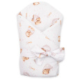 Dětská zavinovačka New Baby Sweet teddy bear 80x80 cm pink