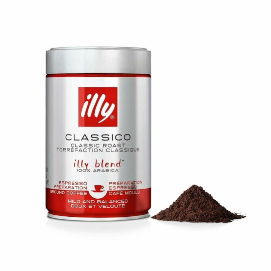 Illy Clasico mletá káva 250 g