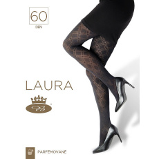 punčochové kalhoty vzorované Laura 60 DEN