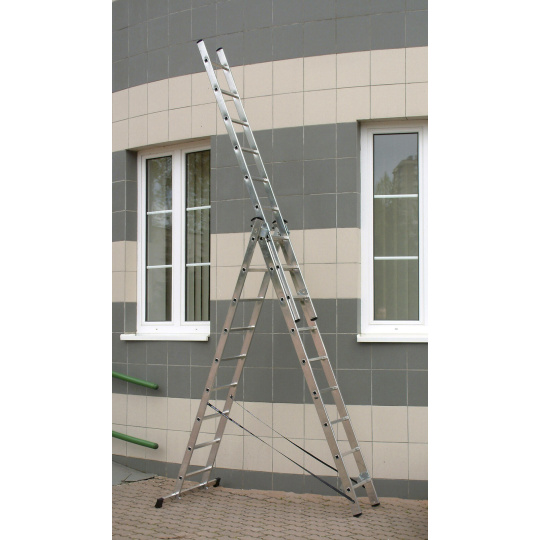 žebřík Al un. 3d. 9př. 2,43/5,29m VHR T 3x9 nosnost 150kg ELKOP
