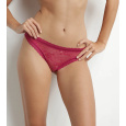 DIM ROMANCE BRIEF - Dámské krajkové kalhotky - červená