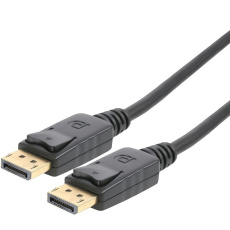 PremiumCord DisplayPort 2.0 přípojný kabel M/M, zlacené konektory, 2