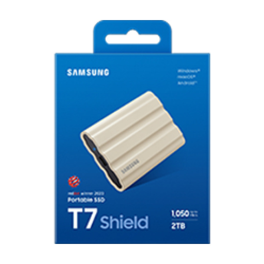 Samsung T7 Shield/2TB/SSD/Externí/2.5''/Béžová/3R