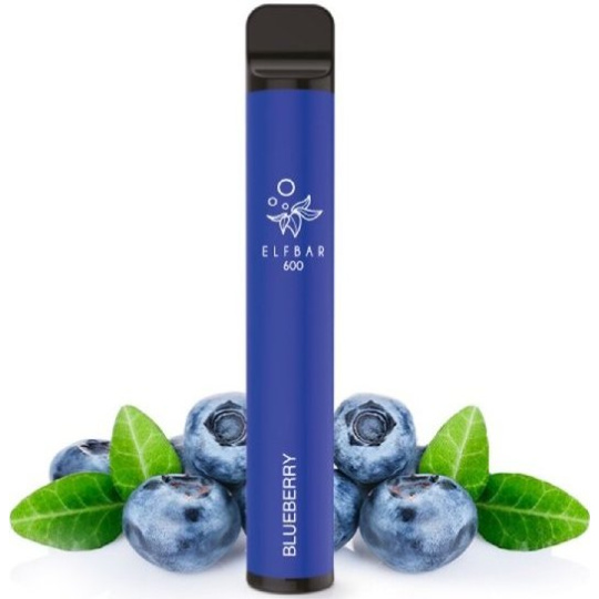 Elf Bar 600 elektronická cigareta Blueberry 20mg - balení 10ks