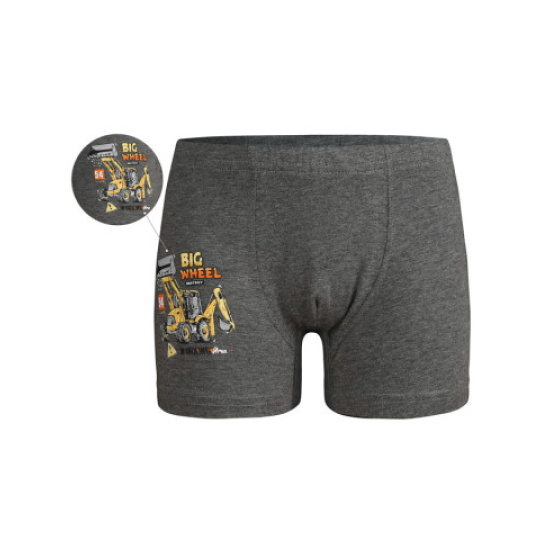 Dětské boxerky DET6 BAGR tm.šedá