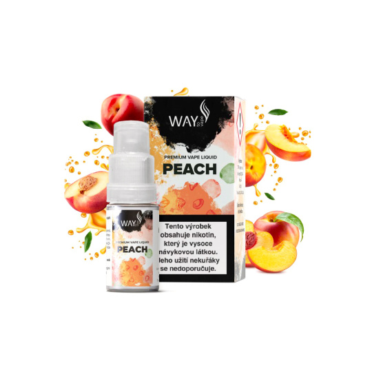 Peach - Liquid WAY to Vape 10ml, 18mg