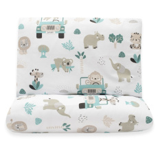 2-dílné ložní povlečení New Baby Safari II 90/120 cm mint 2-dílné ložní povlečení New Baby Safari II 90/120 cm mint
