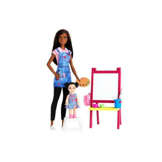 Barbie Povolání herní set Učitelka umění černoška, Mattel GJM30
