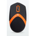 AMEI AM-M101O/Ergonomická/Optická/1 600 DPI/Drátová USB/Černá-oranžová