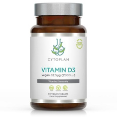 Cytoplan Vitamín D3 2500 IU, 60 vegan tablet>