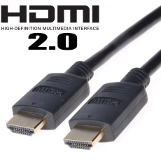 PremiumCord HDMI 2.0 High Speed+Ethernet, zlacené konk., 1m