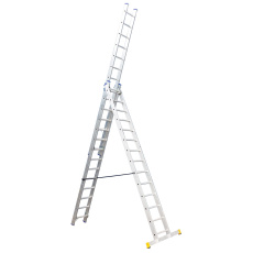 žebřík Al un. 3d. 14př. 3,79/8,99m VHR P 3x14 nosnost 150kg ELKOP žebřík Al un. 3d. 14př. 3,79/8,99m VHR P 3x14 nosnost 150kg ELKOP