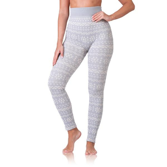 CUDDLE LEGGINGS - Dámské zimní legíny - šedá