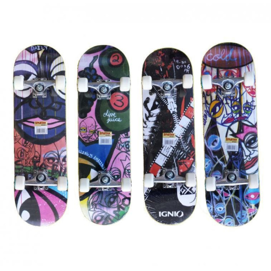 Skateboard SPARTAN CIRCLE STAR 200 - 78x20x11 cm