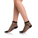 TRENDY SOCKS - Módní silonkové ponožky s puntíky - černá