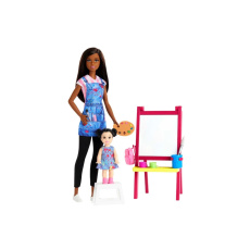 Barbie Povolání herní set Učitelka umění černoška, Mattel GJM30