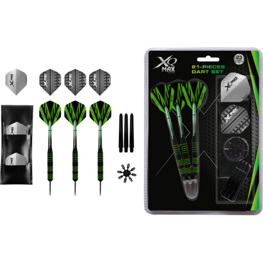 Sada XQMax SET šipky 23g Steel + příslušenství