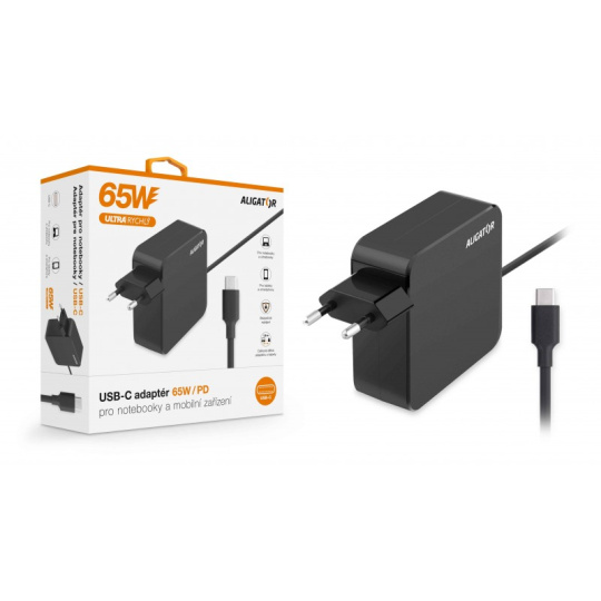 Aligator Power Delivery 65W USB-C adaptér