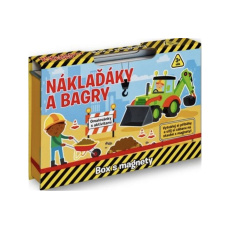 Náklaďáky a bagry - Box s magnety Náklaďáky a bagry - Box s magnety