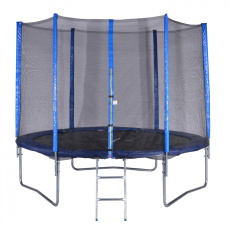 Trampolína 180 cm + síť + žebřík modrá Trampolína 180 cm + síť + žebřík modrá