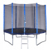 Trampolína 180 cm + síť + žebřík modrá