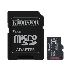 16GB microSDHC Kingston Industrial C10 A1 pSLC s adaptérem