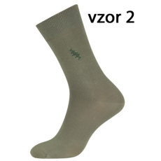 Pánské ponožky 5074 khaki vzor 2 Pánské ponožky 5074 khaki vzor 2