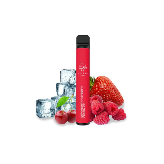 ELF BAR 600 Strawberry Raspberry Cherry Ice 20 mg 600 potáhnutí 1 ks