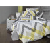 Povlečení francouzské bavlna 200x200,70x90 Zigzag grey