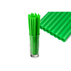 Plastová brčka Jumbo 8x250mm, zelená 150ks (znovu použitelná)