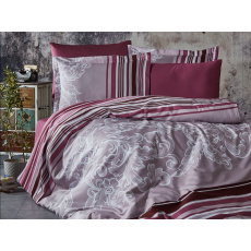 Francouzské povlečení Satén 200x200, 70x90cm Sonet bordo Francouzské povlečení Satén 200x200, 70x90cm Sonet bordo