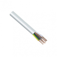 Kabel ohebný CYSY 5x2.5mm; bílá (H05VV-F)