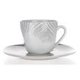 šálek + podšálek 200ml CHARME porcelánový