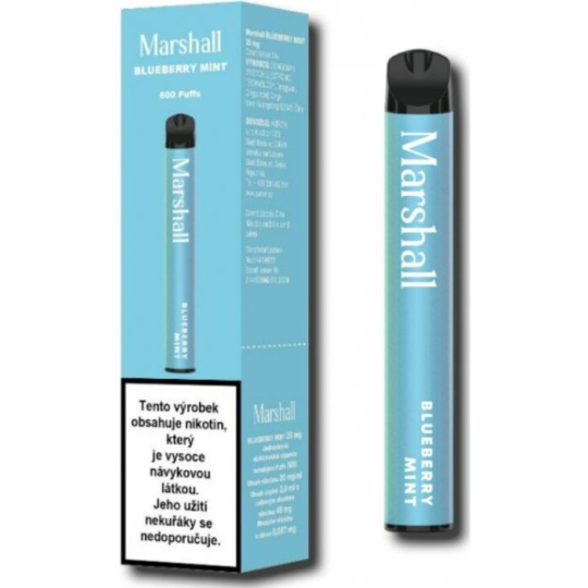 Marshall elektronická cigareta 20mg Blueberry Mint