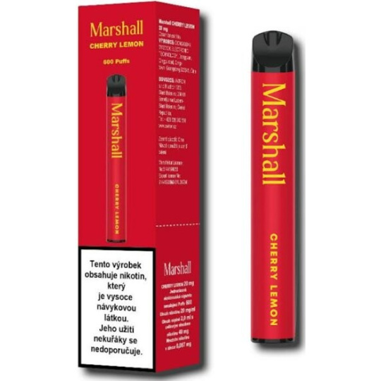 Marshall elektronická cigareta 20mg Cherry Lemon