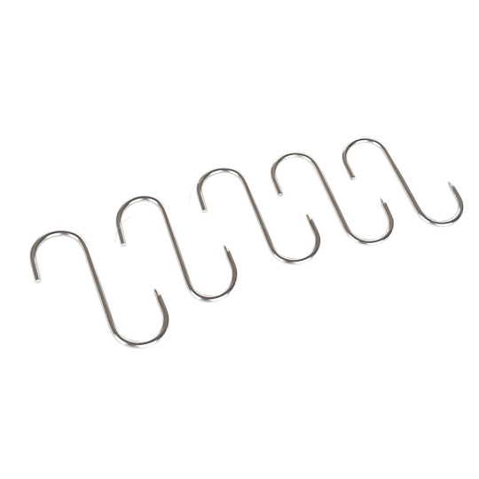 hák řeznický 10x6,2cm, pr.4,5mm nerez (5ks)