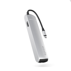 Epico 6v1 Slim Hub 8K s USB-C konektorem - stříbrná Epico 6v1 Slim Hub 8K s USB-C konektorem - stříbrná