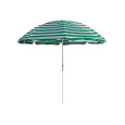 slunečník 230cm ZE/BÍ PRUHY