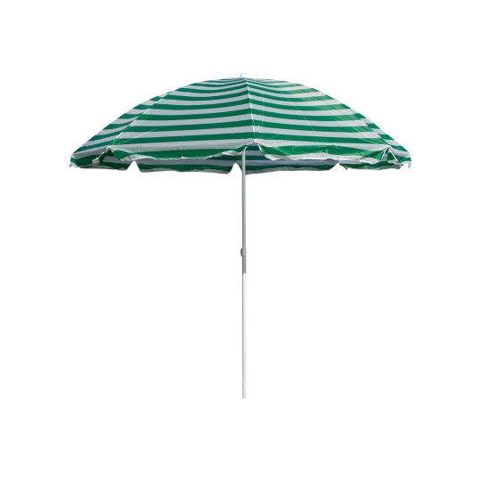 slunečník 230cm ZE/BÍ PRUHY