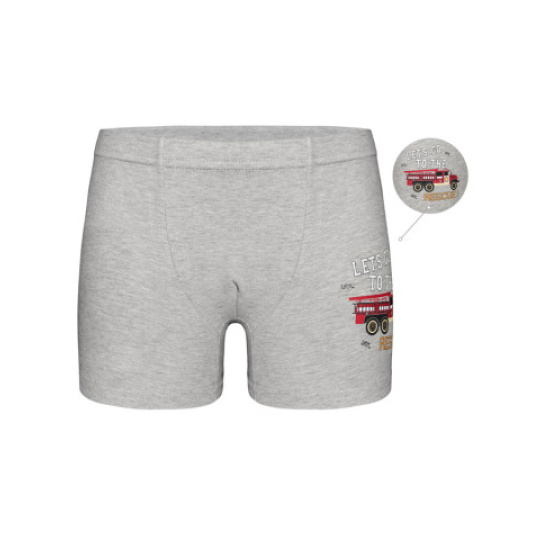 Dětské boxerky DET6 hasiči šedá