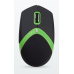 AMEI AM-M101G/Ergonomická/Optická/1 600 DPI/Drátová USB/Černá-zelená