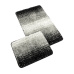 Koupelnová sada předložek SILVER 60x100+60x50cm šedá/černá