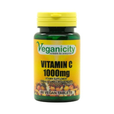 Veganicity Vitamín C 1000mg se šípky a bioflavonoidy, 60 vegan tablet>