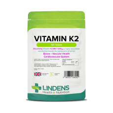 LINDENS Health + Nutrition Vitamín K2 200 µg, 120 tablet> LINDENS Health + Nutrition Vitamín K2 200 µg, 120 tablet>