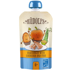Rudolfs BIO kapsička Zelenina, kuskus, ryba 110 g Rudolfs BIO kapsička Zelenina, kuskus, ryba 110 g