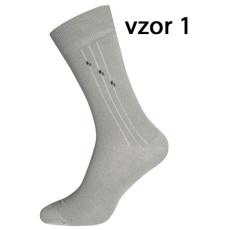 Pánské ponožky 5074 světle šedé vzor 1 Pánské ponožky 5074 světle šedé vzor 1