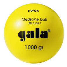 Míč medicinbal Gala plastový 1 kg žlutý Míč medicinbal Gala plastový 1 kg žlutý