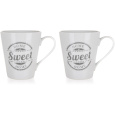 hrnek 330ml SWEET HOME keramický (2ks)