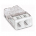 WAGO svorka krabicova 2x0.5-2.5 mm2 transp/bílá Kód:2273-202/10 bal.10ks
