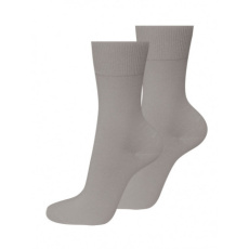 Ponožky BIO STŘÍBRO bez gumy světle šedé